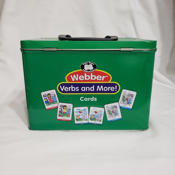 Super Duper Inc. Other - Webber Verbs & More Speech Language Pathology Therapy Cards Game Set & Storage